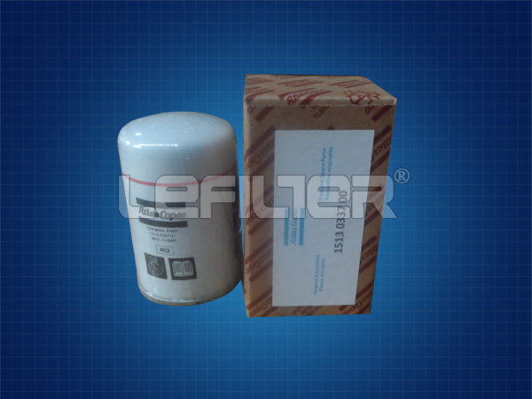 Cartucho de filtro de aceite de Atlas Copco 1513033700 aire